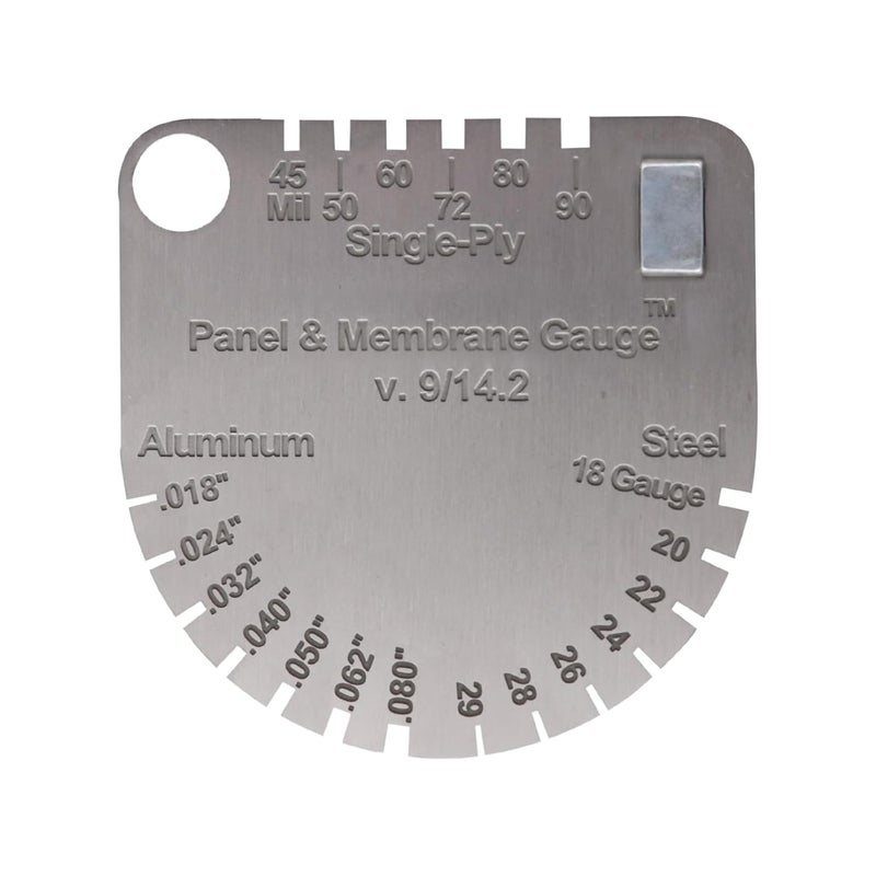seacses Upgraded Panel & Membrane Gauge Shingle, Replaces Shingle Gauge, Measuring Thickness and Metal, Thickness for Metal Roofing and Membrane Roofing Single Double Ply - Image 1
